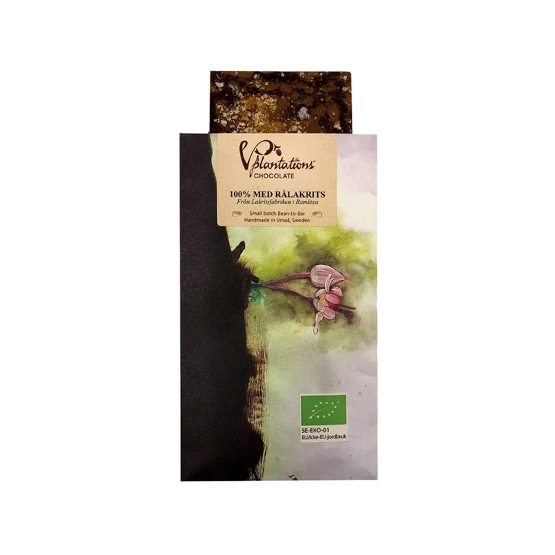 Choklad 100% med Rålakrits, 90 g Eko