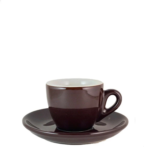 Espressokopp Brun - tjockväggig