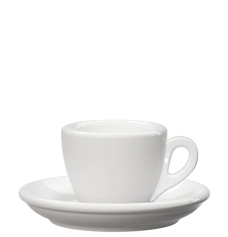 Espressokopp Vit - tjockväggig