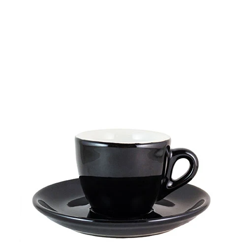 Espressokopp Svart - tjockväggig
