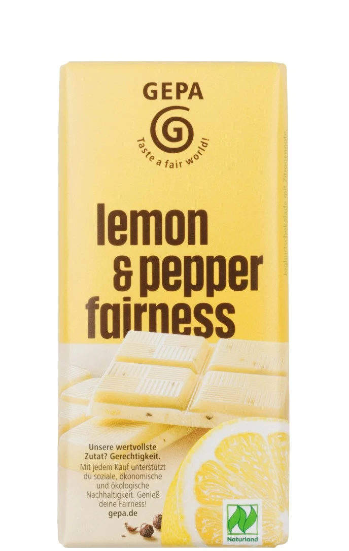 GEPA Ekologisk choklad citron peppar