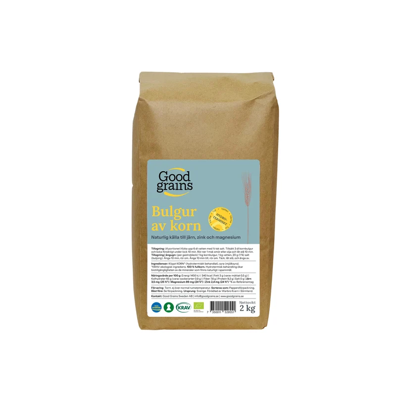 Bulgur Av Korn, 2 kg Eko