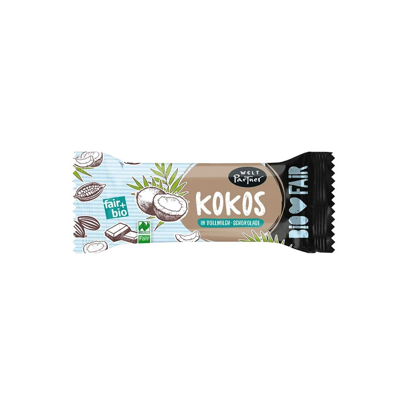 Kokosbit i Mjölkchoklad, 40 g Eko