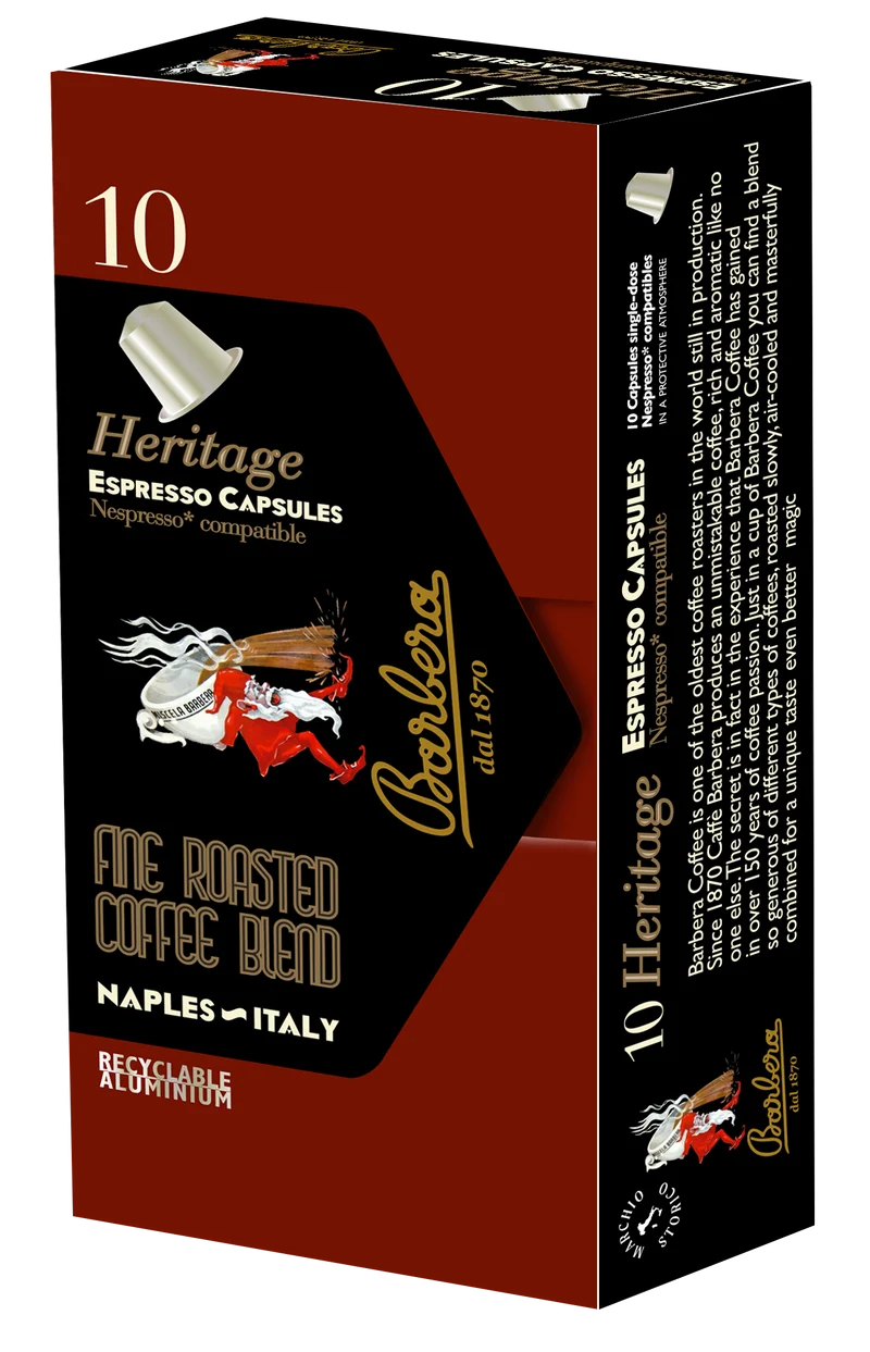 Barbera Heritage Nespresso®* kompatibla kapslar