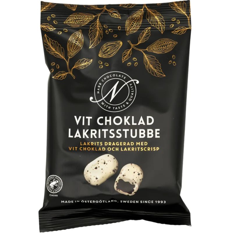 Narr Lakritsstubbe Vit Choklad