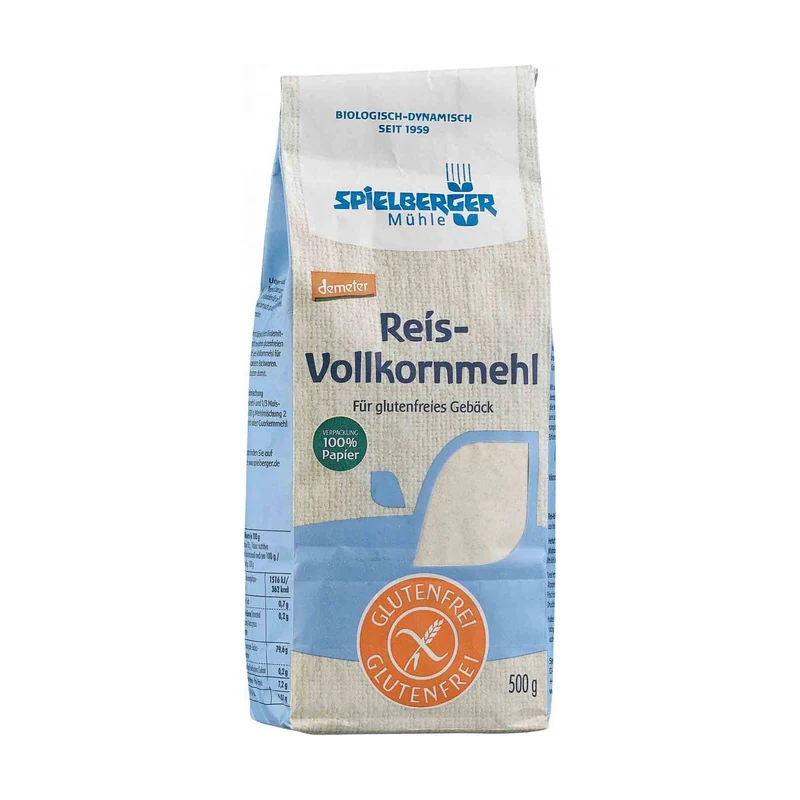 Rismjöl fullkorn, 500 g Demeter Eko