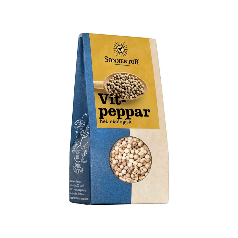 Vitpeppar Hel, 35 g Eko