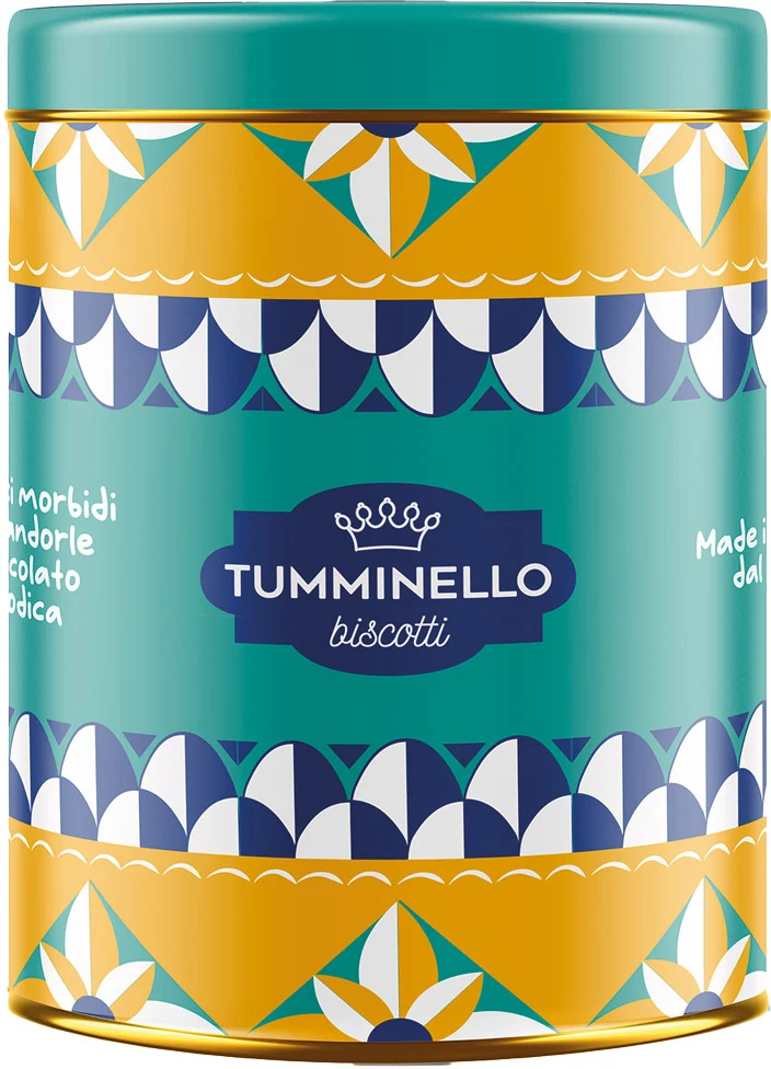 Tumminello Cantucci i färgglad burk