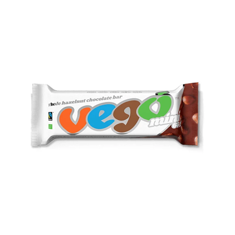Vego Choklad Mini-Hela Hasselnötter, 65 g Eko