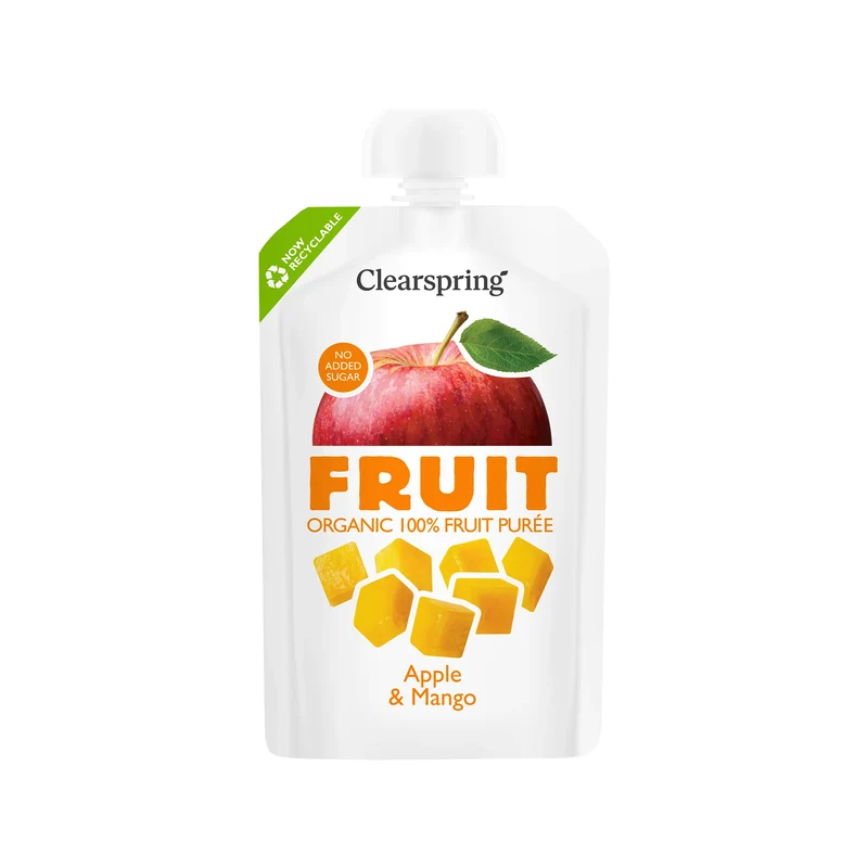 100% Fruit on the Go - Apple & Mango Purée, 120 g Eko