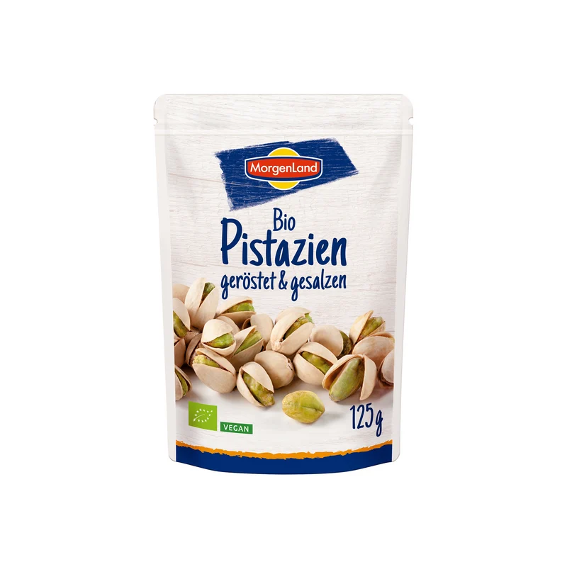 Rostade & Saltade Pistagnötter Med Skal, 125 g Eko