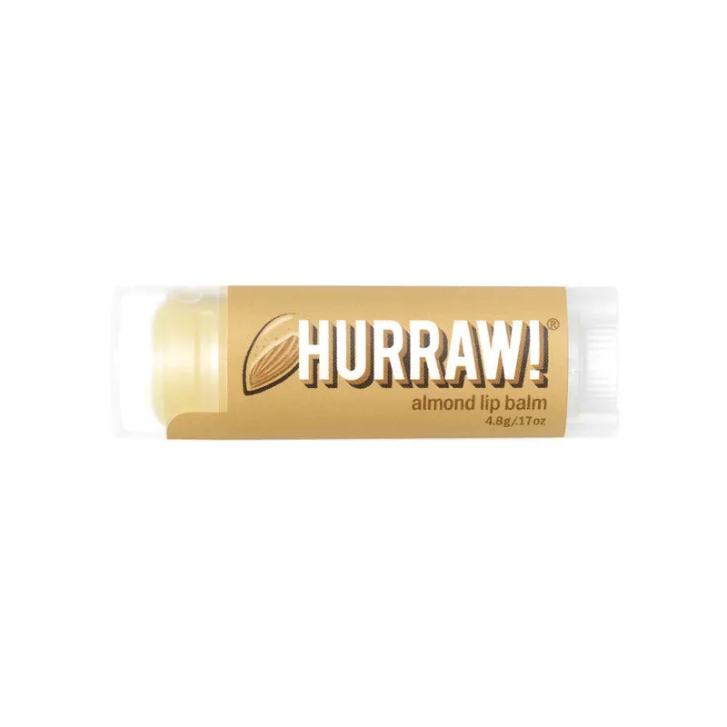 Hurraw Almond Lip Balm, 4,3g Eko
