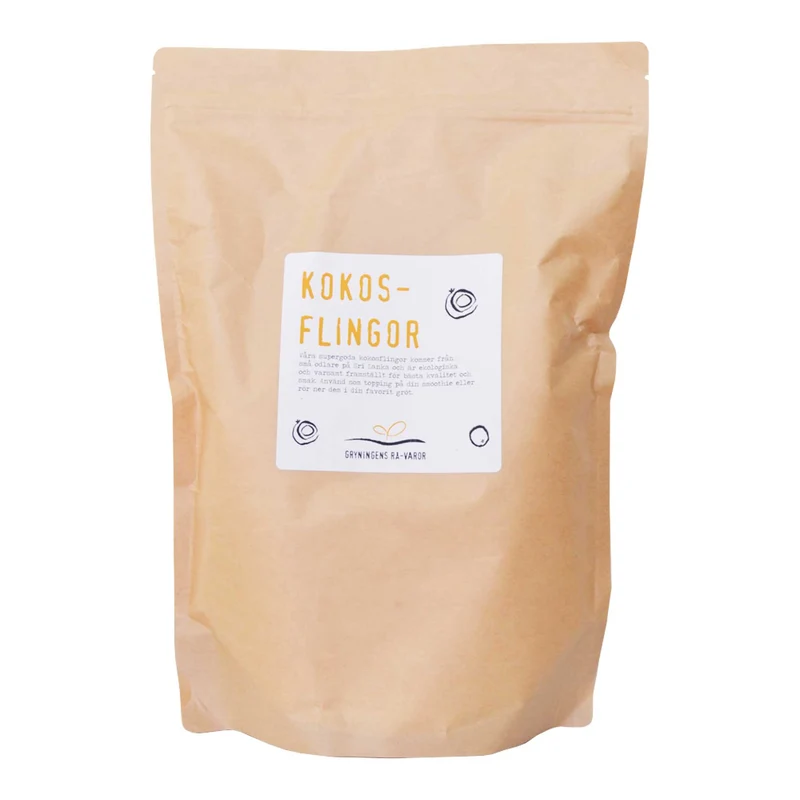 Kokosflingor, 800 g Eko