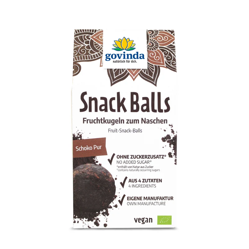 Snack Balls Schoko Pur, 100 g Eko