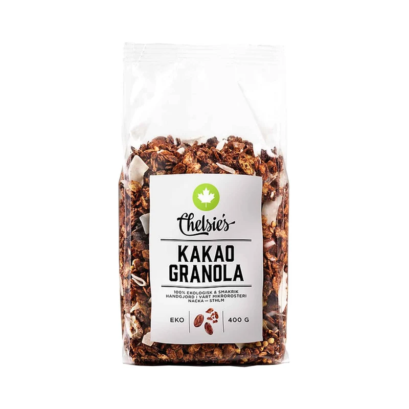 Chelsie's Organic Kakao Granola, 400 g Eko