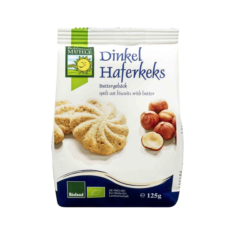 Dinkel Havrekex, 125 g Eko