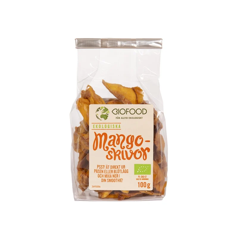 Mangoskivor Torkade, 100 g Eko