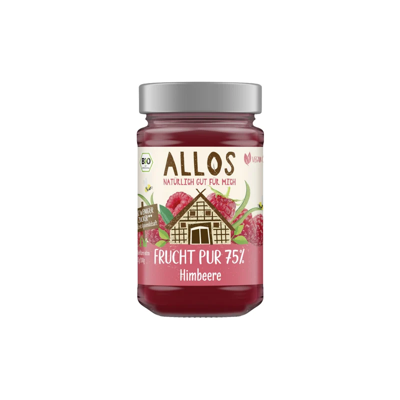 Hallonsylt 75%, 250 g Eko
