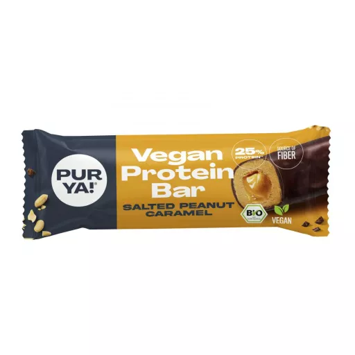 Vegansk Proteinbar Salted Peanut & Caramel - 45G - PURYA!