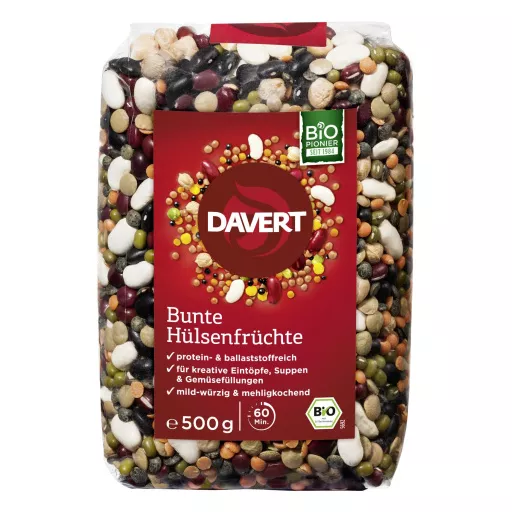 Økologisk Bønne & Linse Mix - 500G - Davert