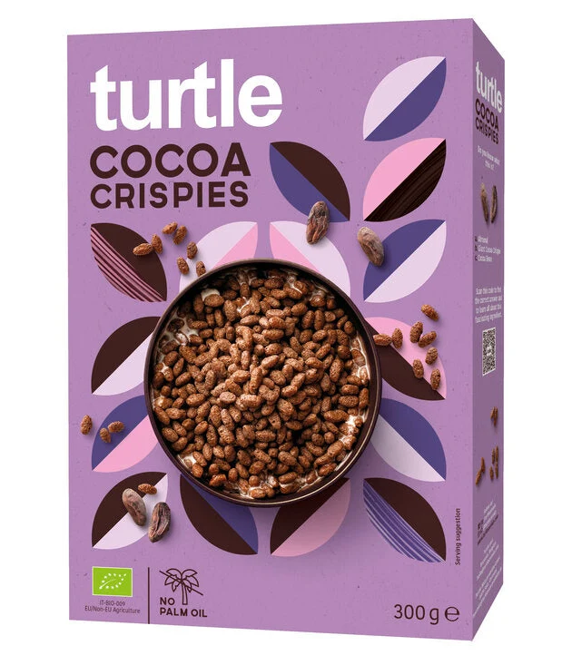 Økologiske Cocoa Rice Crispies - 300G - Turtle