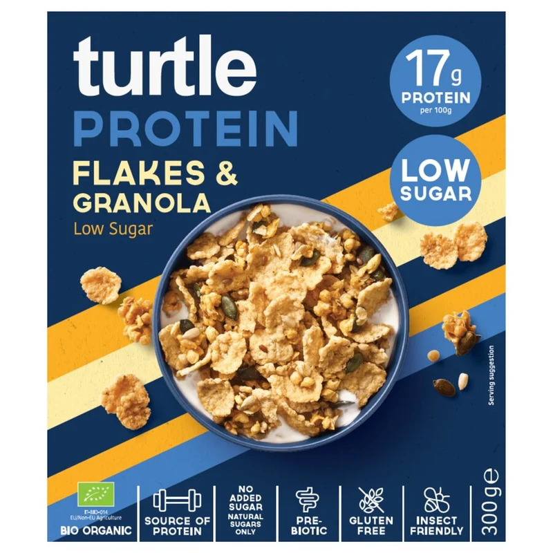 Økologiske Protein Flakes & Granola - 300G - Turtle