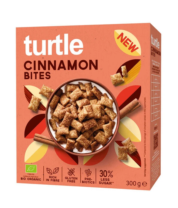 Økologiske Cinnamon Bites - 300G - Turtle