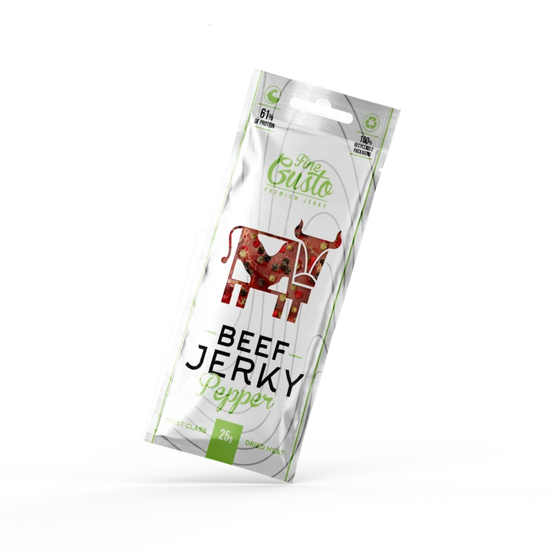 Fine Gusto Beef Jerky Pepper