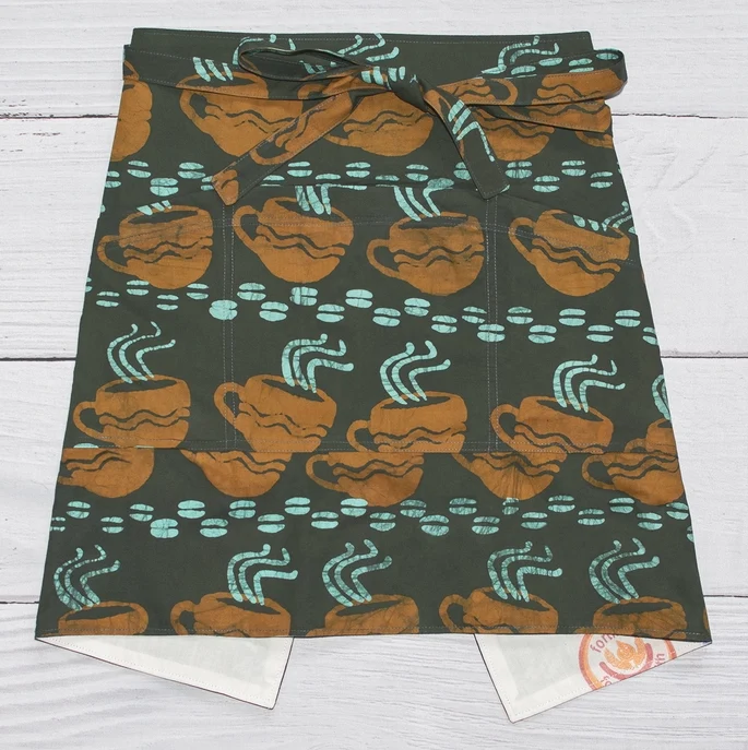 Apron Bistro Coffee Cups/Brown