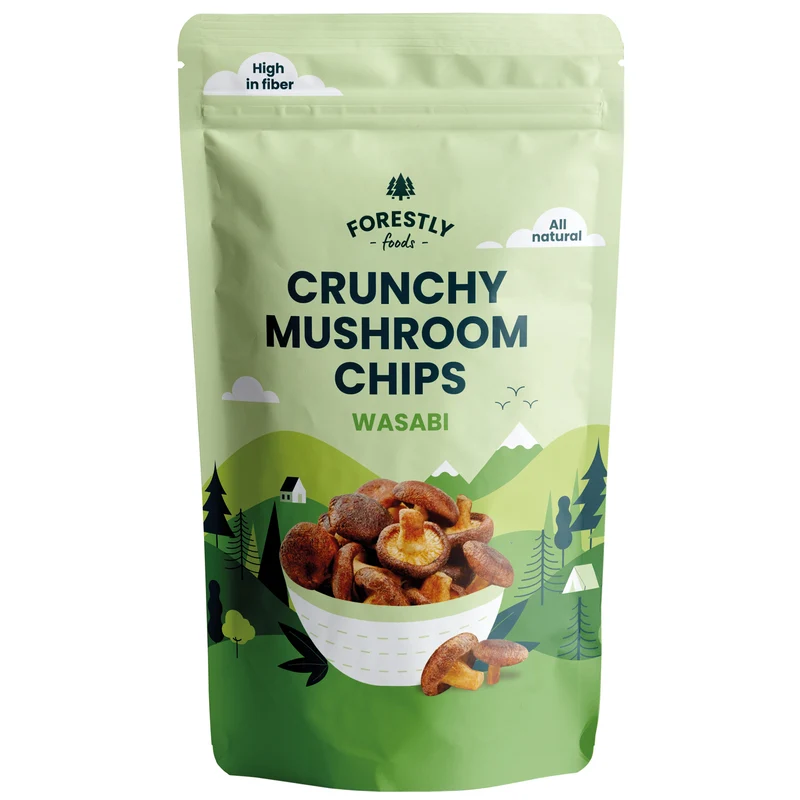 Svampchips, wasabi, 50 g