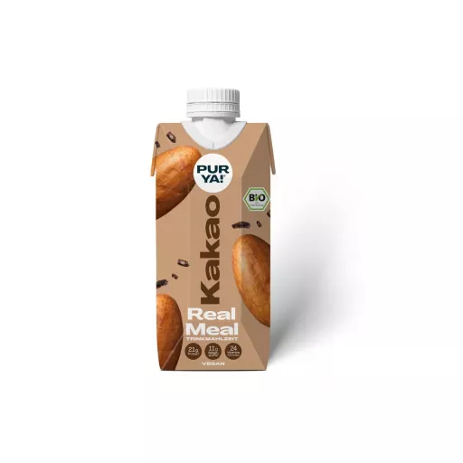 Vegansk Real Meal Proteindrik Cocoa - 500ML - PURYA!