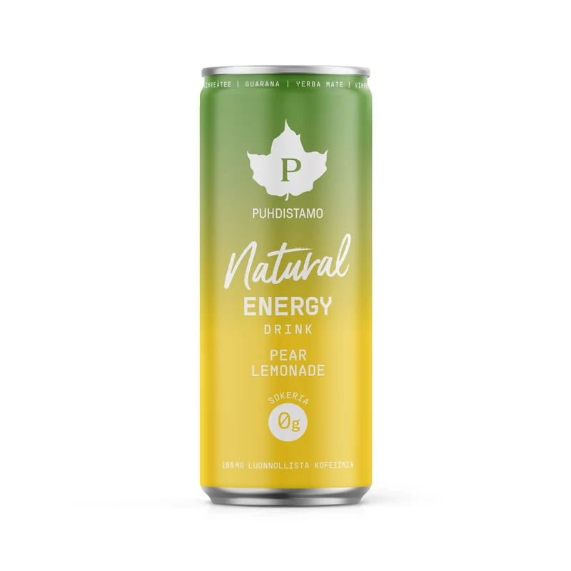 Natural Energy Drink, Pear Lemonade, 330 ml