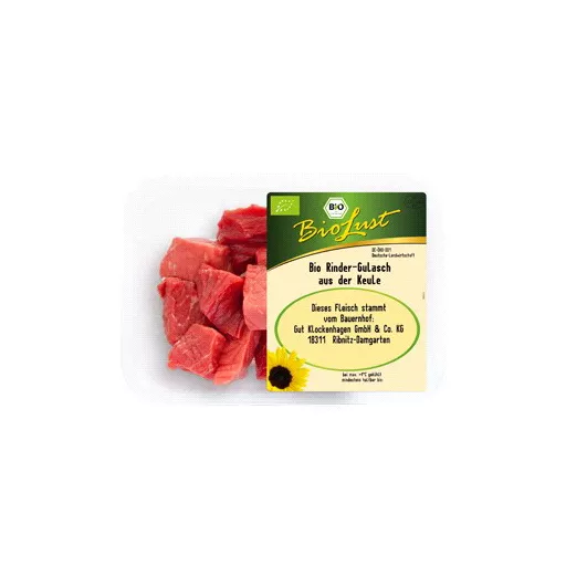 Økologisk Oksekød Gulasch - 100G - BioLust