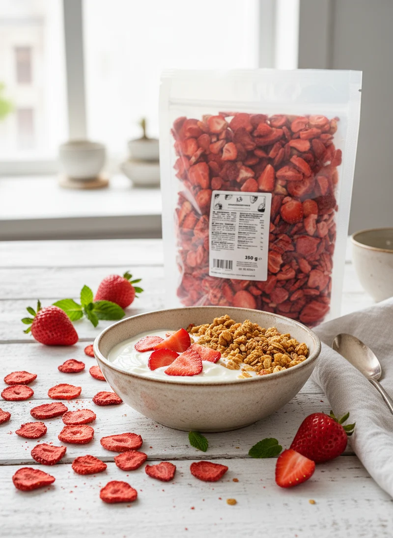 KoRo Freeze-Dried Strawberry Slices 350g