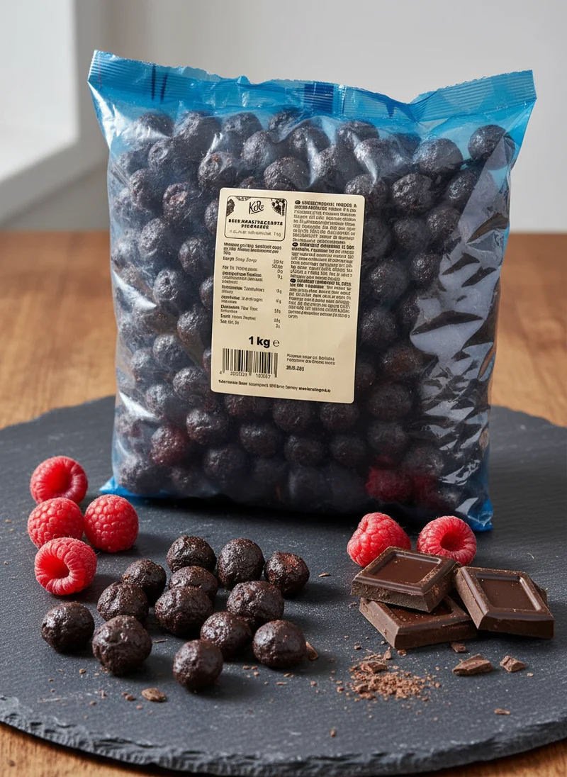 KoRo Freeze-Dried Raspberries in Dark Chocolate 1kg