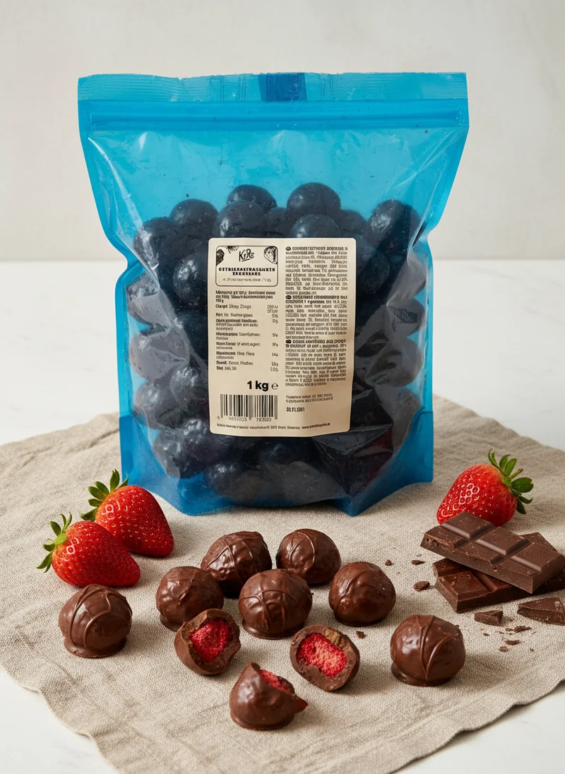 KoRo Freeze-Dried Strawberries in Milk Chocolate 1kg