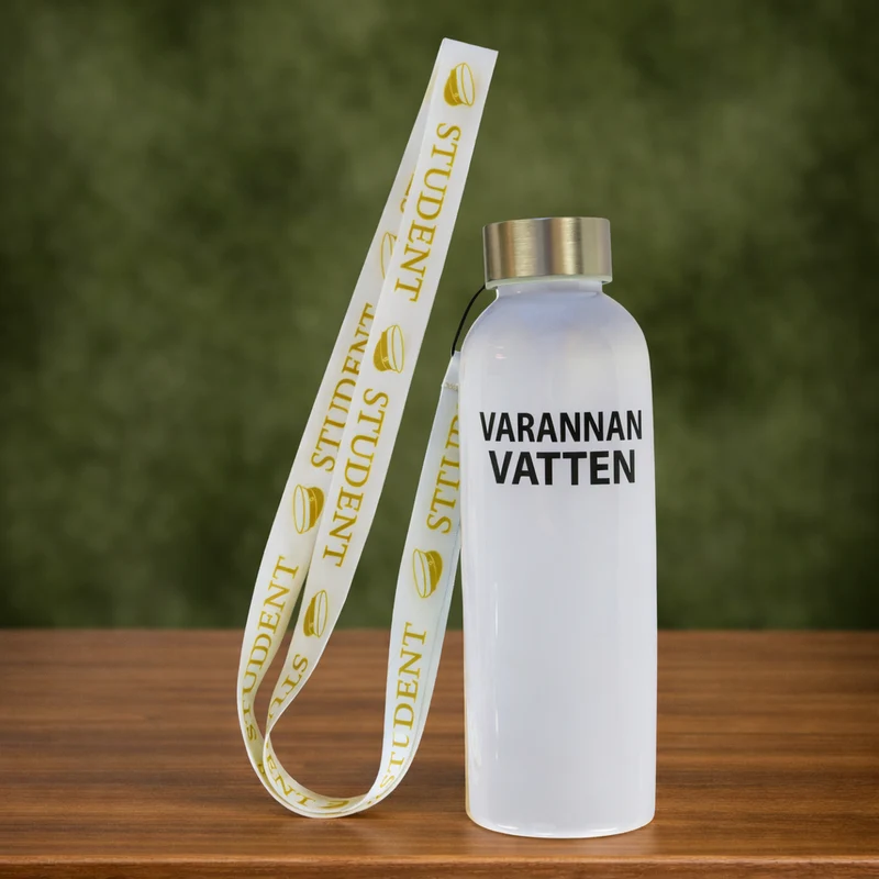 Varannan Vatten – Rolig Studentflaska med Studentband 💧🎓