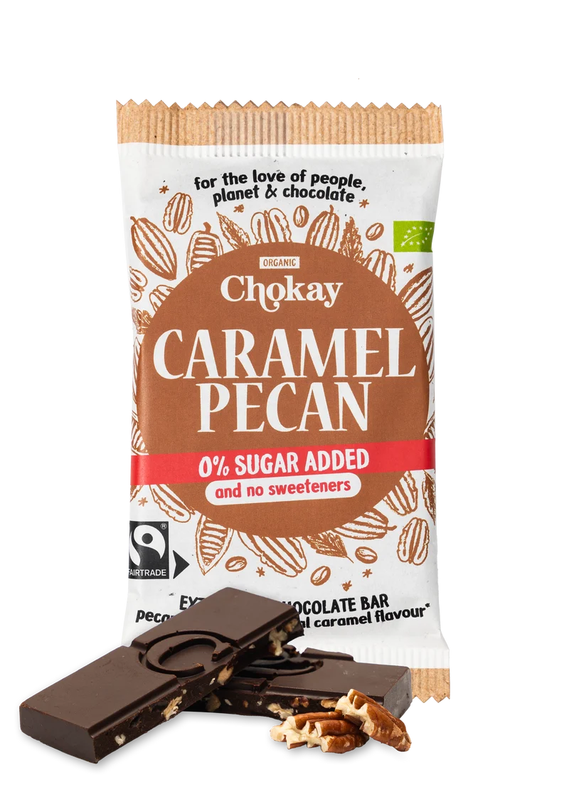 Chokay BIO Bar Extra Dark Caramel Pecan