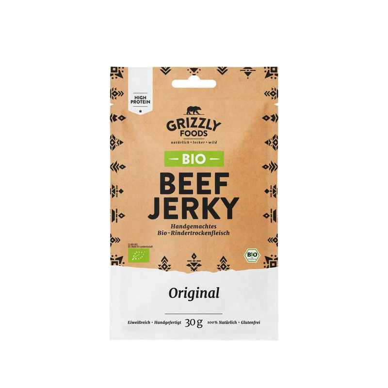 Grizzly Foods Bio Beef Jerky Original