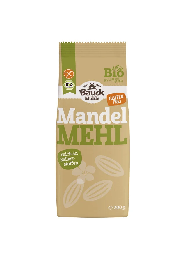 Økologisk Glutenfri Mandelmel - 200G - Bauck Mühle