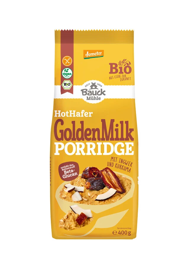 Biodynamisk Glutenfri Grødblanding Golden Milk - 400G - Bauck Mühle