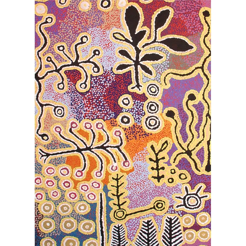 Greeting Card Single - Paddy Stewart - Yam & Bush Tomato Dreamings