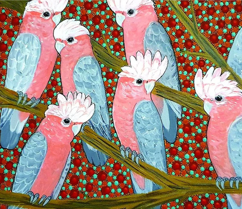 Greeting Card Single - Kathleen Buzzacot - Galahs