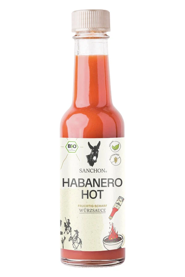 Økologisk Habanero Hot Sauce - 140ML - Sanchon