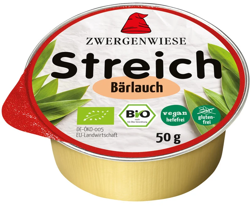 Økologisk Vegansk Smørrepålæg Mini - Ramsløg - 50G - Zwergenwiese Streich