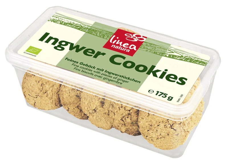Økologiske Ingefær Cookies - 175G - Linea Natura