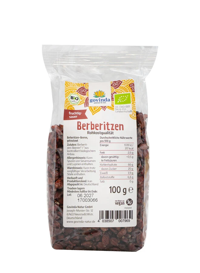 Økologisk Berberis Bær - 100G - Govinda