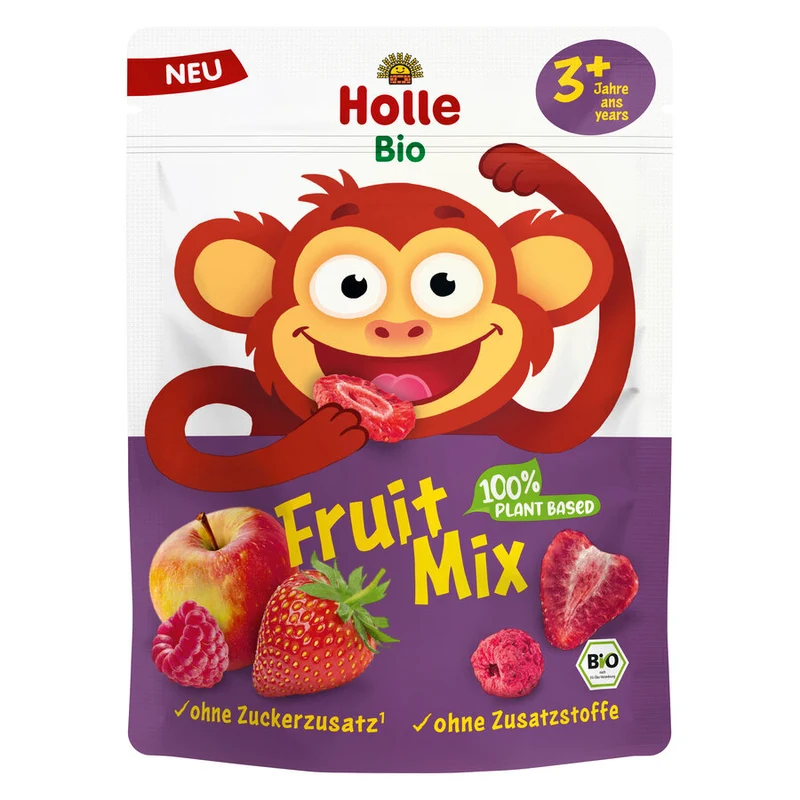 Økologisk Frysetørret Frugt Snack - Fra 3 År - 13G - Holle