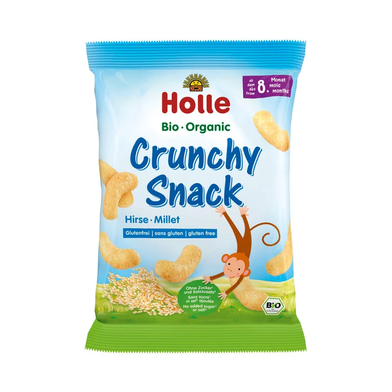 Økologiske Crunchy Hirse Snacks - Fra 8 Måneder - 25G - Holle