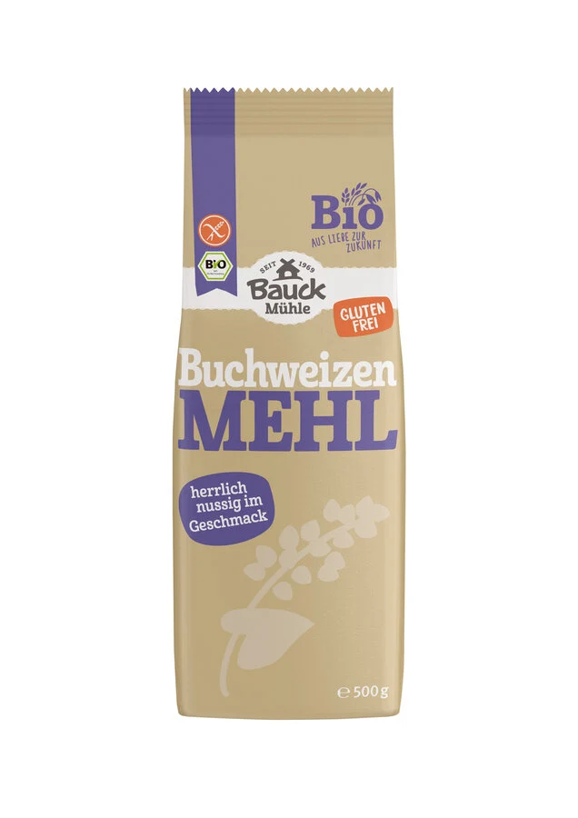 Økologisk Glutenfri Boghvedemel - 500G - Bauck Mühle